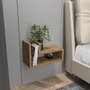 Hanah Home Lara Mesita de Noche Oud Oak